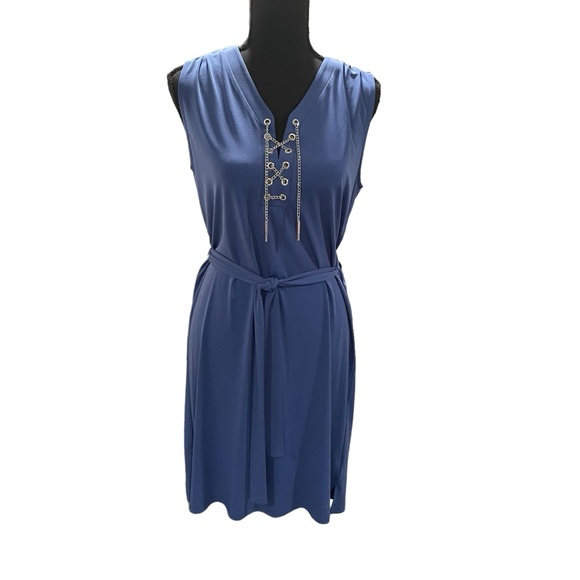 MICHAEL Michael Kors Dresses & Skirts - Michael Kors Sleeveless Blue Chain Dress
